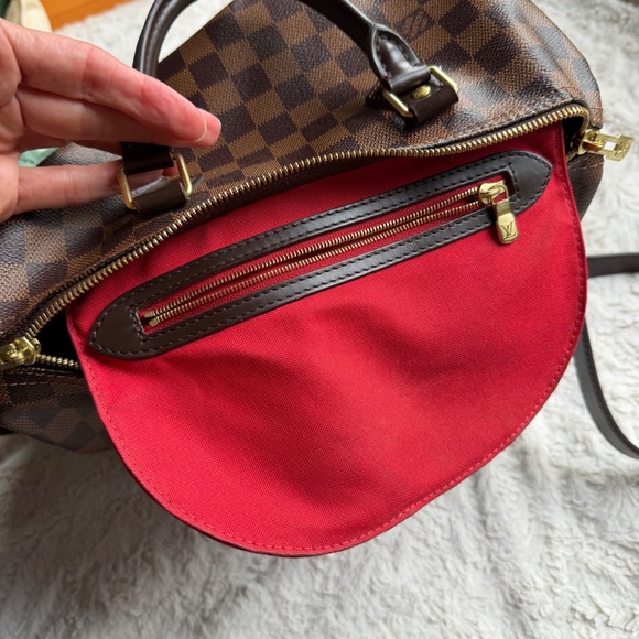 Louis Vuitton Speedy 30 Bandouliere Dameir Ebene Canvas Bag Crossbody Boston - Picture 12 of 17